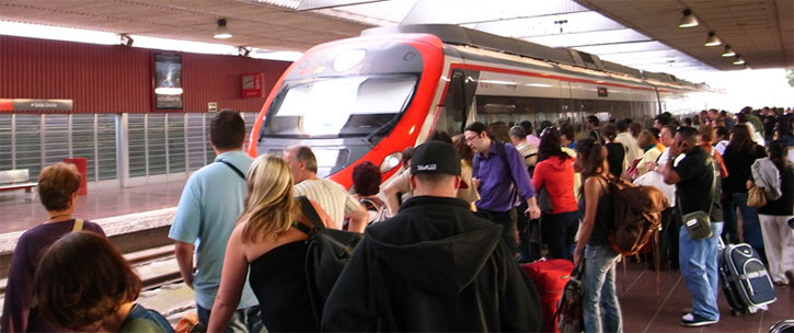 barcelona spain transport bcn airport train